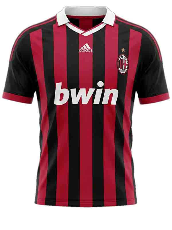 AC milan home jersey mens retro shirt 2009-2010